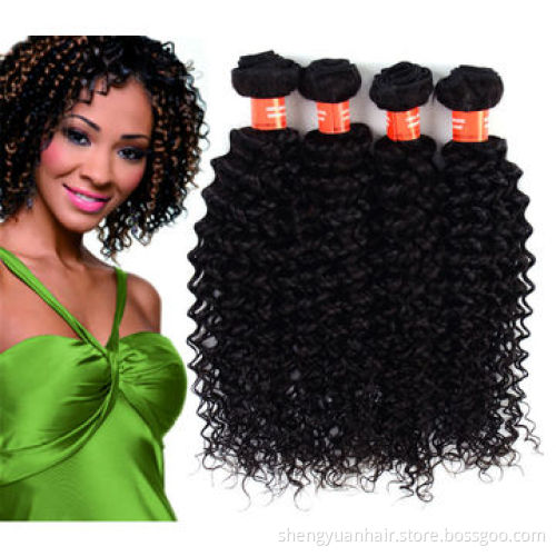 Hot Sale Kinky Curl Brazilian Virgin Remy Human Hair Weaves